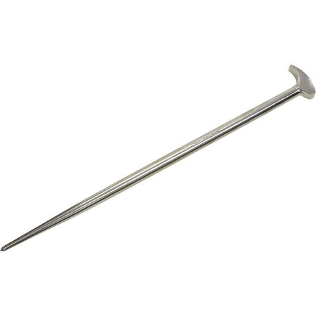 GRAY TOOLS 20" Rolling Head Pry Bar, 1/2" Round Shank, Nickel Plate Finish 73620